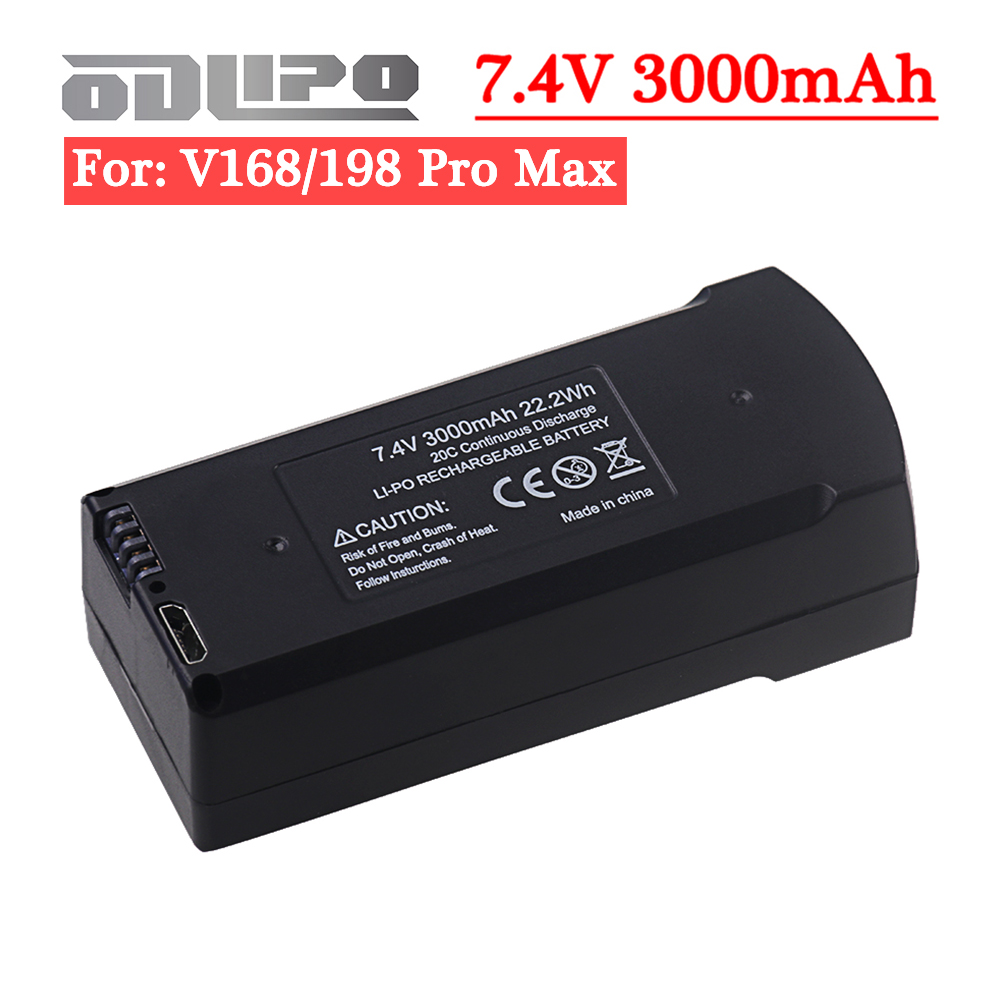オリジナル 7.4V 3000Mah ドローンリポバッテリー - Eachine Drone E58 のレビューと価格