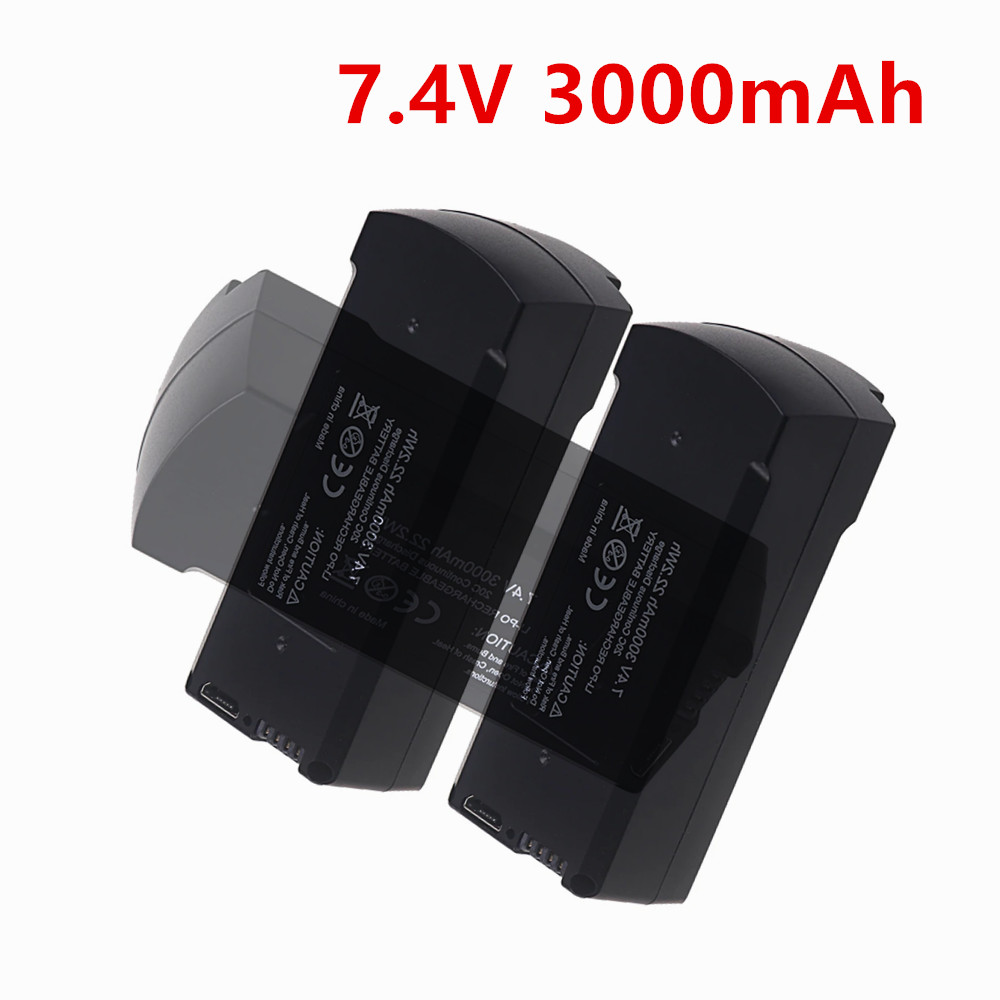 7.4v 3000mah バッテリー V198/V198PR - Eachine Drone E58 のレビューと価格