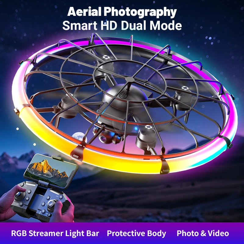 JJRC H145 UFO RCドローン、デュアルHDレンズ - Drone Camera Lens のレビューと価格