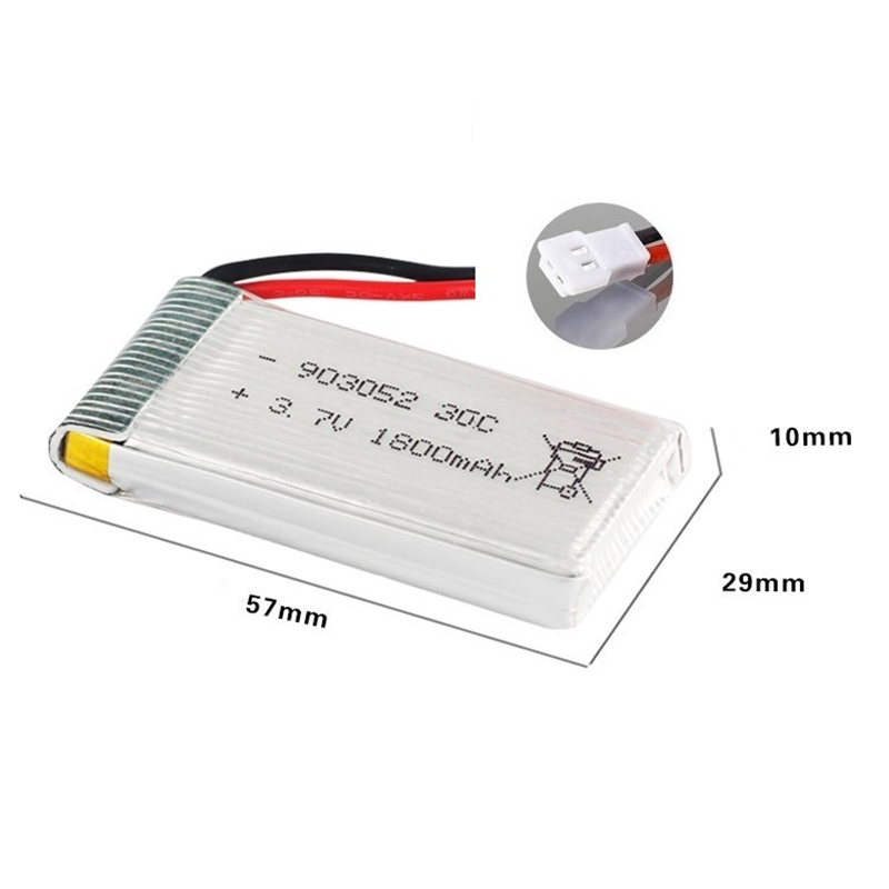アップグレード 3.7v 1800mAh リポバッテリー K - Eachine Drone E58 のレビューと価格